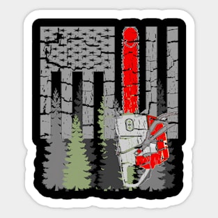 Thin Red Line Chainsaw And s Sticker